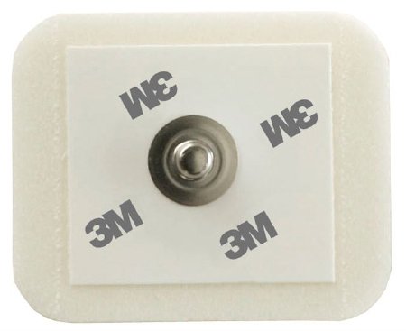 3M ECG Monitoring Electrode Foam Backing Radiolucent Snap Connector 50 per Pack - Case of 1000 - 2228-CS