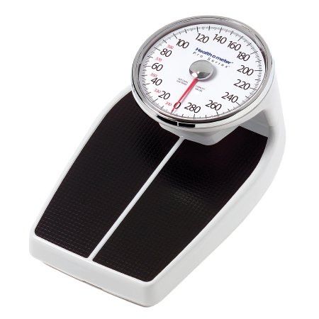 Health O Meter Floor Scale Health O Meter® Dial Display 400 lbs. Capacity Black / White Analog - Case of 2 - 160LB-CS