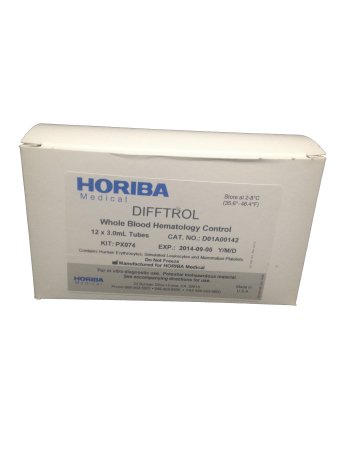 Horiba Hematology Control Difftrol™ 3 Levels 12 X 3 mL - Each - 5300000502-EA