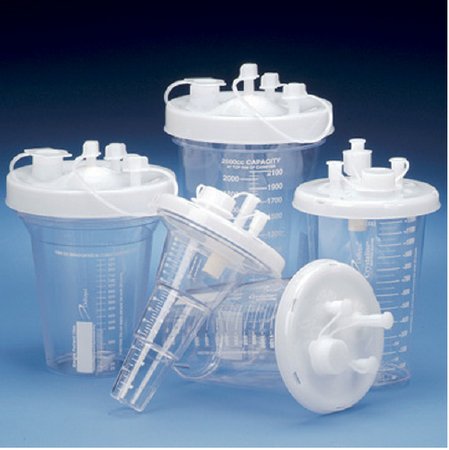 DeRoyal Outer Suction Canister SafeLiner® 3000 mL Sealing Lid - Case of 1 - 71-3000BR-CS