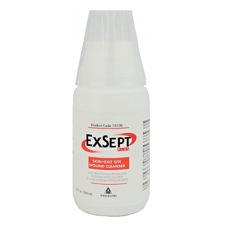 Angelini Pharma Inc Wound Cleanser Exsept Plus® 250 mL Pump Bottle NonSterile Antimicrobial - Each - 15108-EA