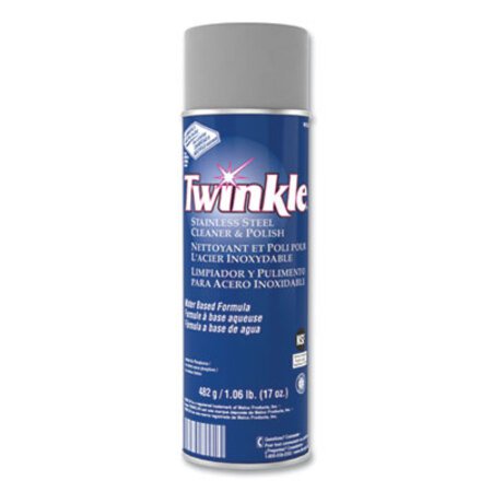 Twinkle® Stainless Steel Cleaner and Polish, 17 oz Aerosol Spray - Each - DVO-991224EA-EA