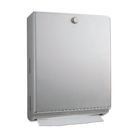 Lagasse Paper Towel Dispenser Bobrick Satin Finish Stainless Steel Manual Pull 200 C-Fold / 275 Multi-fold Surface / Wall Mount - Each - BOB2620-EA