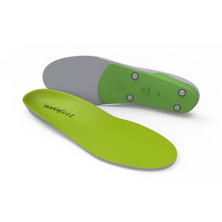 Superfeet Performance® Insole Size F High Density Foam Green Male 11-1/2 to 14 / Female 12-1/2 and Up - Each - 1412-EA