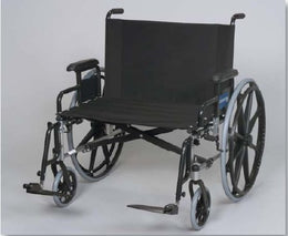 Graham-Field Bariatric Wheelchair Regency XL 2002 Desk Length Arm Swing-Away Elevating Legrest Black Upholstery 26 Inch Seat Width Adult 600 lbs. Weight Capacity - Each - 56261830-EA