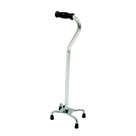 Drive Medical Small Base Quad Cane drive™ Aluminum 30 to 39 Inch Height Silver - Each - 10316-4-EA