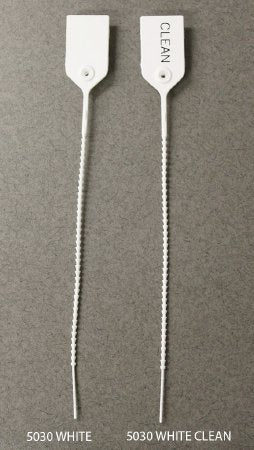 Healthmark Industries Tamper Evident Seal Pull-Tight Loks UnNumbered White Plastic 9 Inch - Pack of 100 - 5030 WT-PK