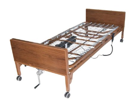 Drive Medical Semi-Electric Bed Delta® Ultra-Light 1000 Home Care 88 Inch Length Spring Deck 12-1/2 to 21-1/2 Inch Height Range - Each - 15030BV-PKG-1-EA