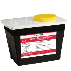 Bemis Healthcare RCRA Waste Container Bemis™ Sentinel Black Base 9 H X 11-5/8 L X 7-3/4 W Inch 2 Gallon - Case of 30 - 5002 070-CS
