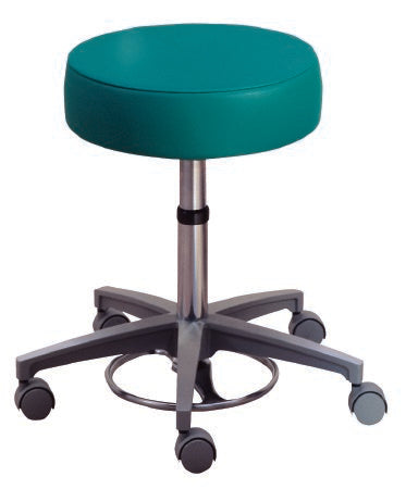 The Brewer Company Exam Stool Pneumatic Height Adjustment, Foot Ring 5 Casters Black - Each - 21340V-DAV013-EA