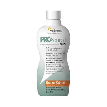 Medtrition/National Nutrition Oral Supplement ProSource® Plus Orange CrÃ¨me Flavor Liquid 30 oz. Bottle - Each - 11671-EA