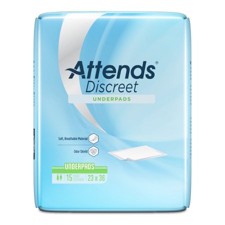 Attends Healthcare Products Disposable Underpad Attends® Discreet 23 X 36 Inch Polymer Light Absorbency - Pack of 1 - UFS236RG-PK