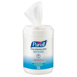 GOJO Hand Sanitizing Wipe Purell® 175 Count Ethyl Alcohol Wipe Canister - CN/1 - 9031-06-CN