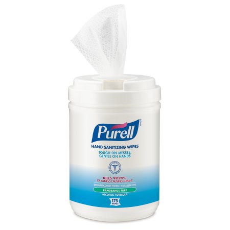 GOJO Hand Sanitizing Wipe Purell® 175 Count Ethyl Alcohol Wipe Canister - Case of 6 - 9031-06-CS