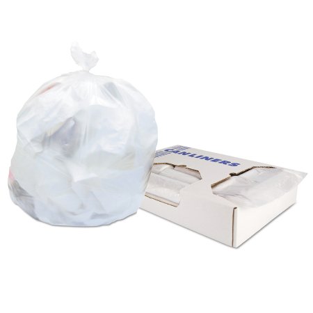 Lagasse Trash Bag Heritage™ 10 gal. Natural HDPE 6 Mic. 24 X 24 Inch Star Seal Bottom Coreless Roll - Case of 1000 - HERZ4824RNR01-CS