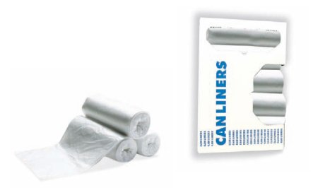 Lagasse Trash Bag Heritage™ 56 gal. Natural HDPE 16 Mic. 43 X 48 Inch Star Seal Bottom Coreless Roll - Case of 8 - HERZ8648VNR01-CS