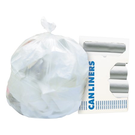 Lagasse Trash Bag Heritage™ 45 gal. Natural HDPE 16 Mic. 40 X 48 Inch Star Seal Bottom Coreless Roll - Case of 10 - HERZ8048VNR01-CS