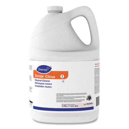Diversey™ Stride Neutral Cleaner, Citrus, 1 gal, 4 Bottles/Carton - CT/4 - DVO-903904-CT