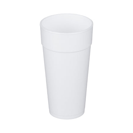 RJ Schinner Co Drinking Cup Dart® 24 oz. White Styrofoam Disposable - Case of 25 - 24J16-CS