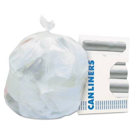 Lagasse Trash Bag Heritage™ 33 gal. Natural HDPE 16 Mic. 33 X 40 Inch Star Seal Bottom Coreless Roll - Case of 10 - HERZ6640VNR01-CS