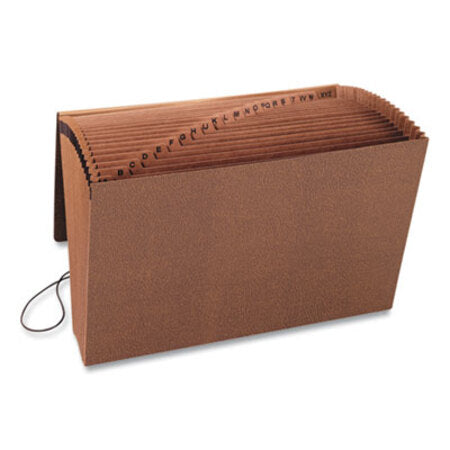 Smead™ TUFF Expanding Wallet, 21 Sections, Elastic Cord Closure, 1/21-Cut Tabs, Legal Size, Redrope - Each - SMD-70320-EA
