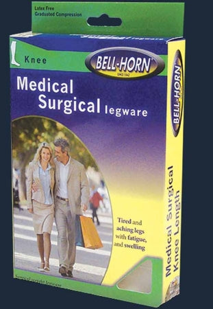 DJO Compression Stocking Bell-Horn® Knee High Large Beige Closed Toe - Pair - 11560L-PR