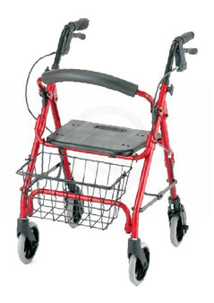 Nova Ortho-Med 4 Wheel Rollator GetGO Petite Blue Adjustable Height / Folding Aluminum Frame - Each - 4208CBL-EA