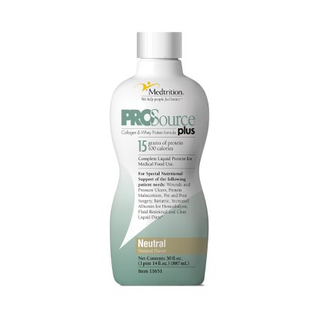 Medtrition/National Nutrition Oral Supplement ProSource® Plus Neutral Flavor Liquid 30 oz. Bottle - Each - 11651-EA