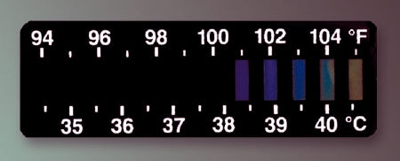 Cardinal Single Patient Forehead Thermometer FeverScan™ 94 to 104 °F Line Indicator Display - Case of 1000 - 14677-493-CS