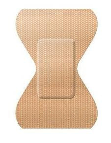 Dukal Adhesive Strip American® White Cross 1-3/4 X 3 Inch Fabric Fingertip Tan Sterile - Case of 12 - FV3UR-CS