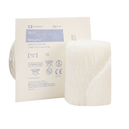 Cardinal Fluff Bandage Roll Kerlix™ 2-1/4 Inch X 3 Yard 1 per Pouch Sterile 6-Ply Roll Shape - Case of 96 - 6720--CS