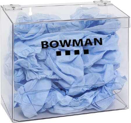Bowman Manufacturing PPE Dispenser BOWMAN® Wall Mount 1-Compartment Clear 5.78 X 11.13 X 12.27 Inch PETG Plastic - Each - BP-021-EA