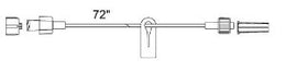 Smiths Medical Syringe Pump Extension Set Medex™ Small Bore 72 Inch Tubing Without Filter - Case of 50 - 537235C-CS