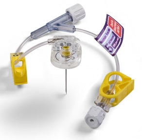 BD Huber Infusion Kits PowerLoc® Max 19 Gauge 1 Inch 8 Inch Tubing Without Port - Case of 5 - 2141910-CS