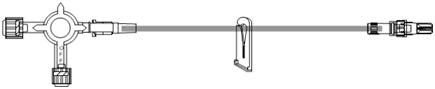 ICU Medical IV Extension Set Small Bore 60 Inch Tubing Without Filter - Case of 50 - B4090-CS