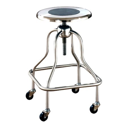 UMF Medical Exam Stool Backless Spin Lift Screw Adjustment - Each - SS6704-EA