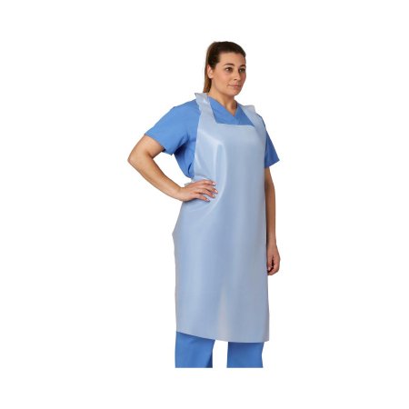 Medline General Purpose Apron Pullover Style White Disposable - Box of 50 - NON24274W-BX