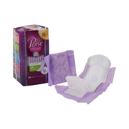 Kimberly Clark Bladder Control Pad Poise® 8-1/2 Inch Length Light Absorbency Sodium Polyacrylate Core One Size Fits Most - Pack of 24 - 19308-PK