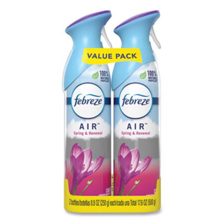 Febreze® AIR, Spring and Renewal, 8.8 oz Aerosol Spray, 2/Pack - Pack of 2 - PGC-97805PK-PK