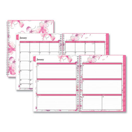 Blue Sky® Breast Cancer Awareness Create-Your-Own Cover Weekly/Monthly Planner, Orchid Artwork, 11 x 8.5, 12-Month (Jan-Dec): 2023 - Each - BLS-137268-EA