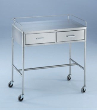 Blickman Utility Table Crescent 20 X 34 X 36 Inch Stainless Steel 2 Drawers - Each - 0317856003-EA
