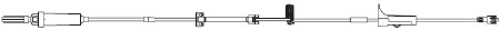 B. Braun IV Pump Set Infusomat® Space® Pump 2 Ports 60 Drops / mL Drip Rate 0.2 Micron Filter 130 Inch Tubing Solution - Case of 24 - 490037-CS