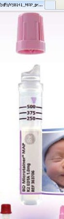 BD BD Microtainer® MAP Capillary Blood Collection Tube Hematology K2 EDTA Additive 13 X 75 mm 250 ÂµL to 500 ÂµL Lavender BD Microgard™ Closure Plastic Tube - Box of 50 - 363706-BX