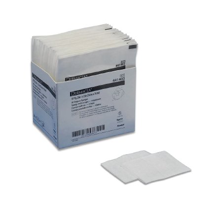 Cardinal Nonwoven Sponge Dermacea™ 2 X 2 Inch 2 per Pack Sterile 4-Ply Square - Case of 1500 - 441403-CS