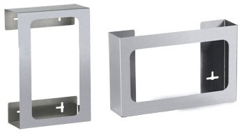 Clinton Industries Glove Box Holder Horizontal or Vertical Mounted 3-Box Capacity Silver 3-3/4 X 10 X 15-7/8 Inch Stainless Steel - Each - GS3030-EA