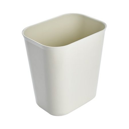 RJ Schinner Co Fire-Resistant Trash Can Rubbermaid® 14 Quart Rectangular Beige Thermoset Polyester Open Top - Each - FG254100BEIG-EA