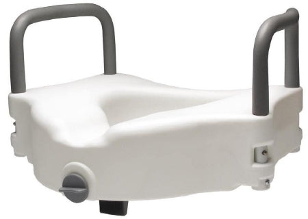 Graham-Field Raised Toilet Seat Lumex® 4-1/2 Inch Height White 300 lbs. Weight Capacity - Each - 6487RA-EA