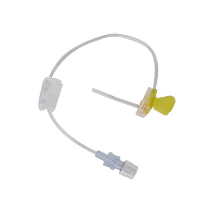 BD Huber Infusion Set PowerLoc® Max 20 Gauge 1 Inch 8 Inch Tubing Without Port - Case of 25 - 0142010-CS