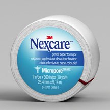 3M Medical Tape Nexcare™ Micropore™ White 1 Inch X 10 Yard Paper NonSterile - Case of 36 - 530-P1-CS