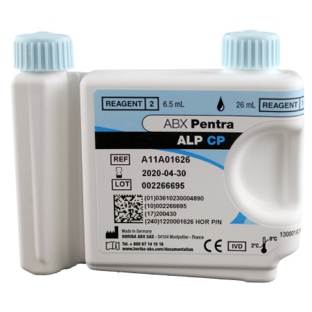Horiba Reagent ABX Pentra™ General Chemistry Alkaline Phosphatase (ALP) For ABX Pentra 400 Clinical Chemistry Analyzer 125 Tests - Each - 1220001626-EA